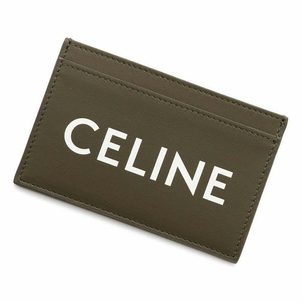 セリーヌ カードケース CELINEロゴ カーフレザー 10B703DMF CELINE パスケース