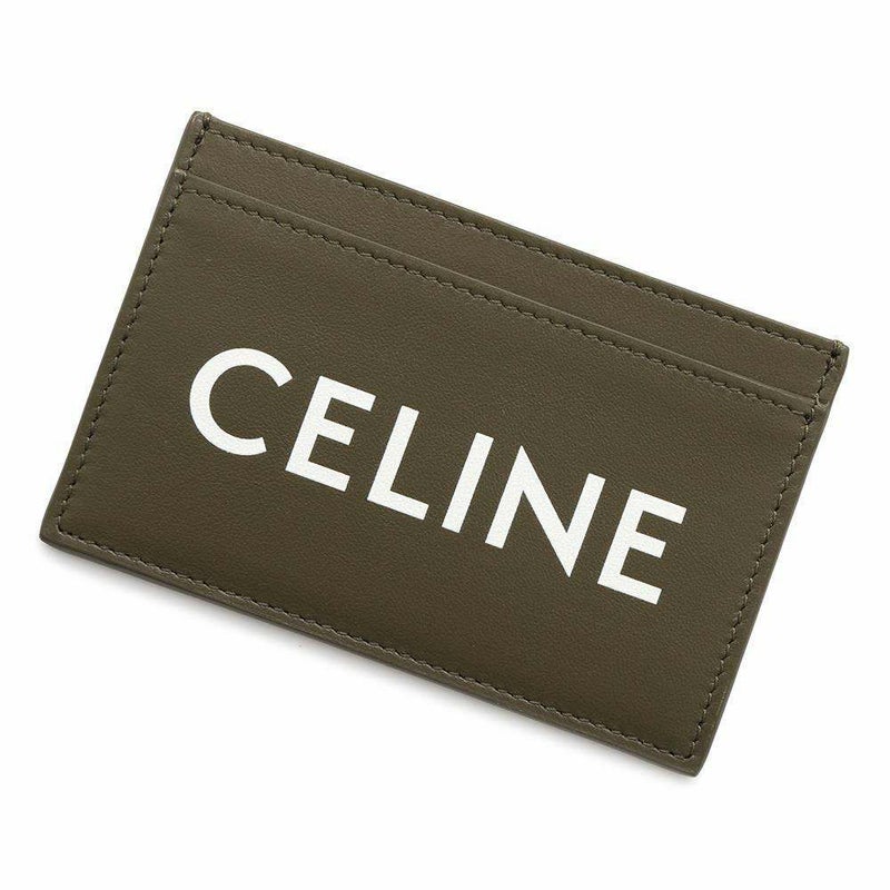 セリーヌ カードケース CELINEロゴ カーフレザー 10B703DMF CELINE パスケース