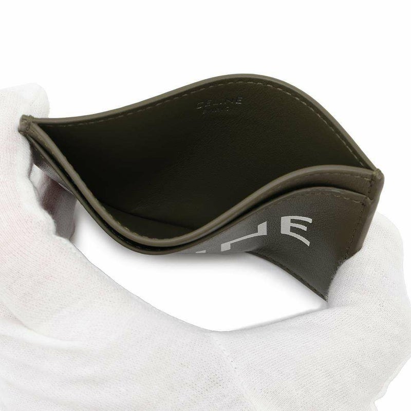 セリーヌ カードケース CELINEロゴ カーフレザー 10B703DMF CELINE パスケース