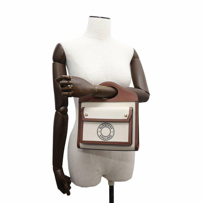 バーバリー ショルダーバッグ ミニ ロゴ キャンバス レザー 8028062 BURBERRY ショルダーバッグ