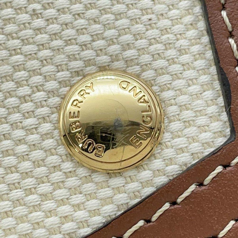 バーバリー ショルダーバッグ ミニ ロゴ キャンバス レザー 8028062 BURBERRY ショルダーバッグ