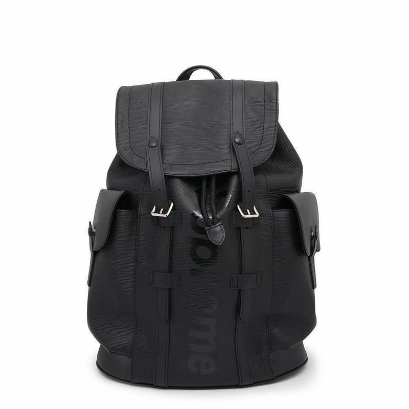 ルイヴィトン リュックサック エピ シュプリーム クリストファーPM M53413 LOUIS VUITTON Supreme 黒 ブラック