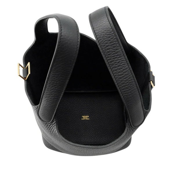 エルメス ハンドバッグ ピコタンロックPM ブラック/ゴールド金具 トリヨンクレマンス K刻印 黒