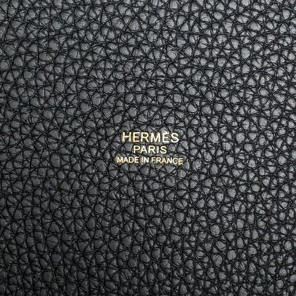 エルメス ハンドバッグ ピコタンロックPM ブラック/ゴールド金具 トリヨンクレマンス K刻印 黒