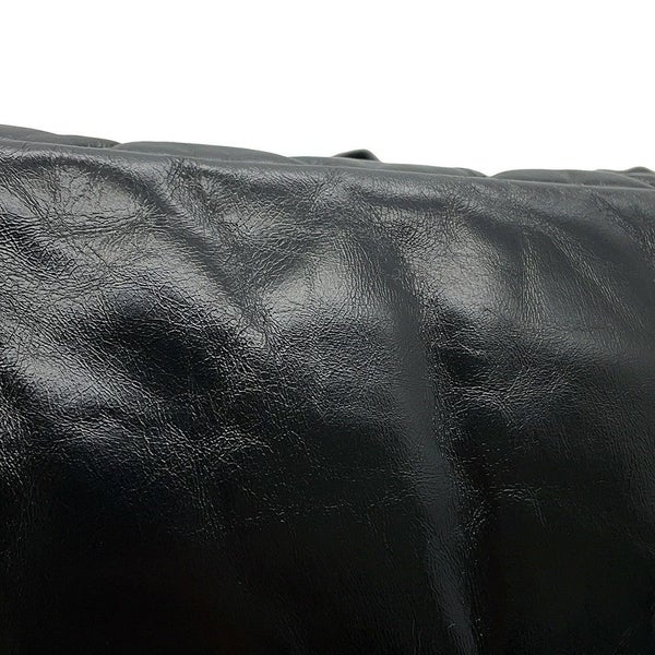 シャネル チェーントートバッグ ポートベロー ココマーク マトラッセ ヴィンテージレザー/ストロー A46153 CHANEL 黒