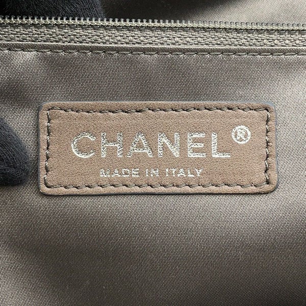 シャネル チェーントートバッグ ポートベロー ココマーク マトラッセ ヴィンテージレザー/ストロー A46153 CHANEL 黒