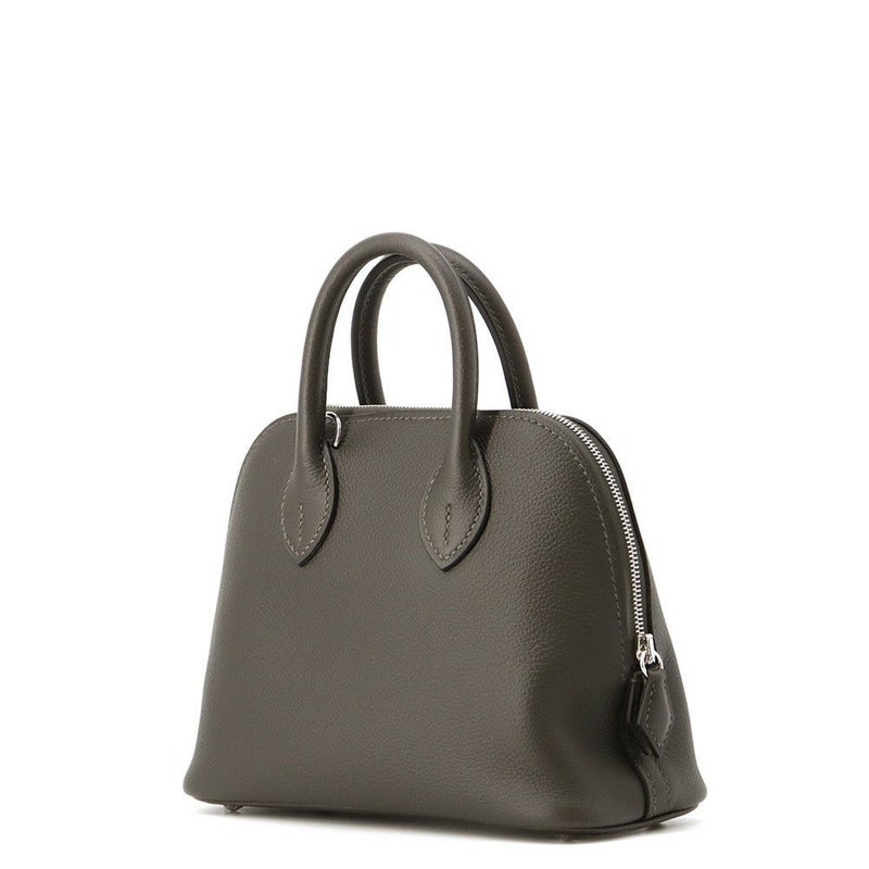 エルメス ボリード1923 ミニ ヴェールブロンズ/シルバー金具 エバーカラー K刻印 ２wayショルダー