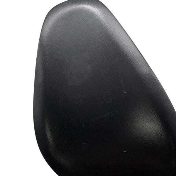 エルメス ショートブーツ ジェナ60 ニット/カーフレザー レディースサイズ37 HERMES 靴 黒