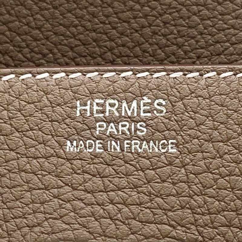 エルメス バーキン35 エトゥープ/シルバー金具 トゴ K刻印 HERMES Birkin ハンドバッグ