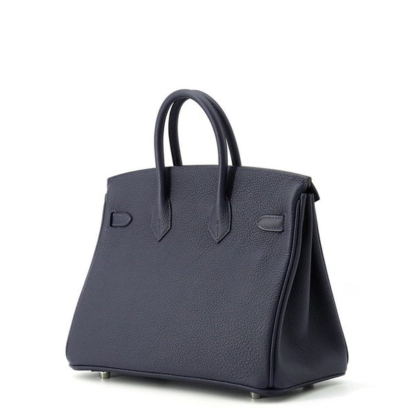 エルメス バーキン25 ブルーニュイ/シルバー金具 トゴ K刻印 HERMES Birkin ハンドバッグ
