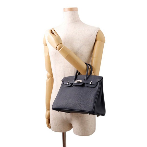 エルメス バーキン25 ブルーニュイ/シルバー金具 トゴ K刻印 HERMES Birkin ハンドバッグ