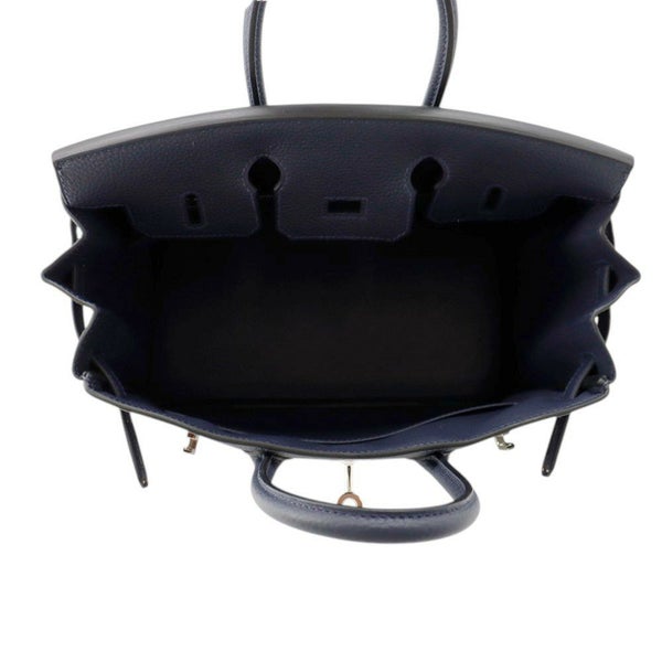 エルメス バーキン25 ブルーニュイ/シルバー金具 トゴ K刻印 HERMES Birkin ハンドバッグ