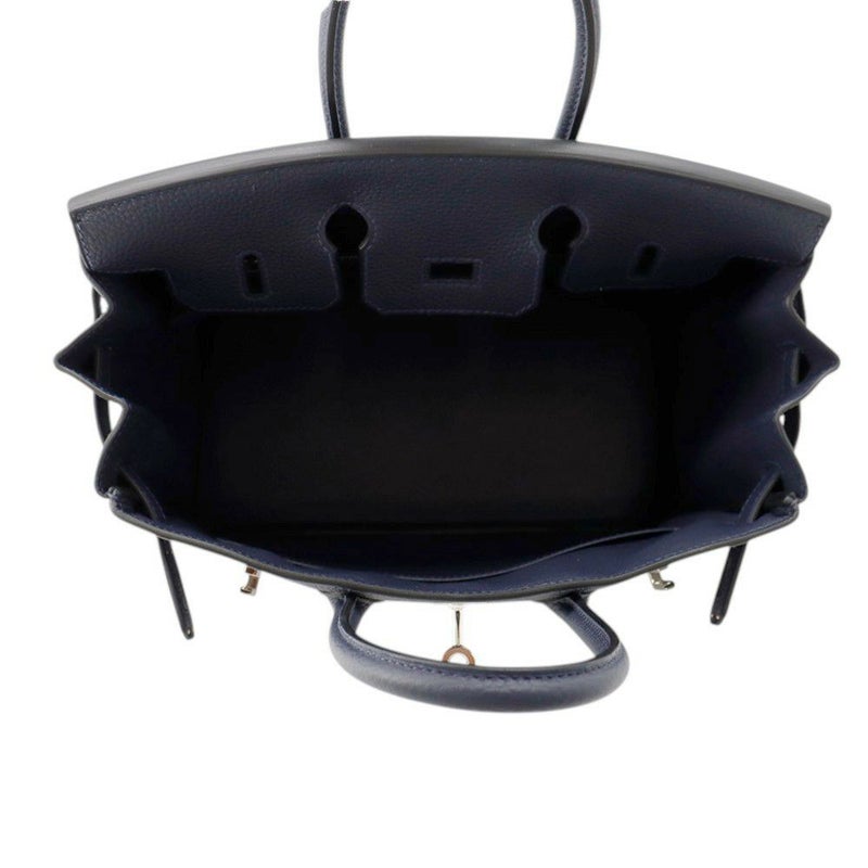 エルメス バーキン25 ブルーニュイ/シルバー金具 トゴ K刻印 HERMES Birkin ハンドバッグ