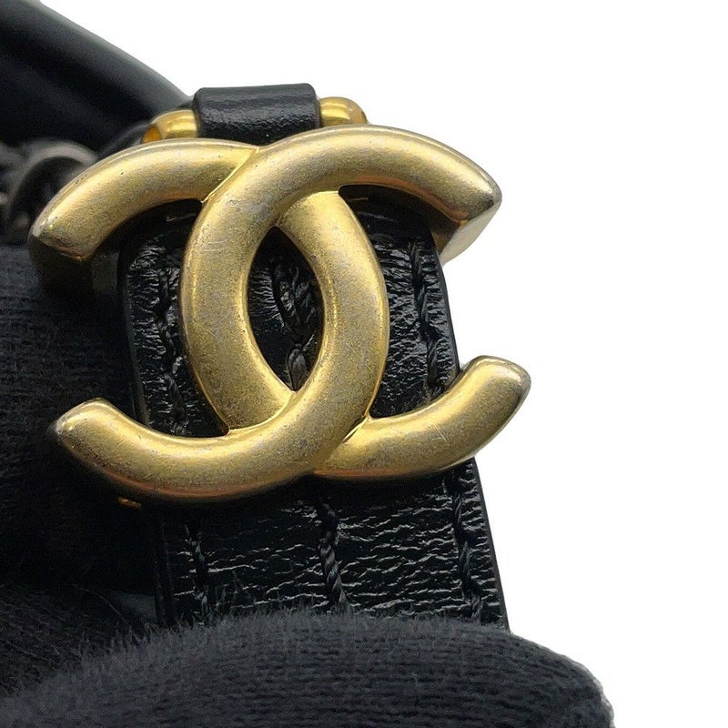 シャネル チェーンショルダーバッグ ガブリエル ドゥ シャネル スモール ホーボーバッグ A91810 CHANEL バッグ 黒