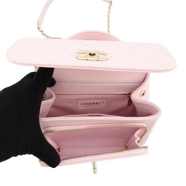 シャネル ハンドバッグ ココマーク マトラッセ キャビアスキン A93749 CHANEL 2wayチェーンショルダーバッグ