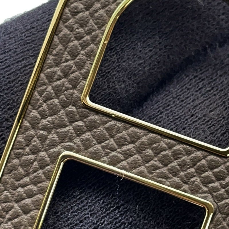 エルメス ブローチ シェーヌダンクル エタン/シルバー金具 エプソン HERMES アクセサリー