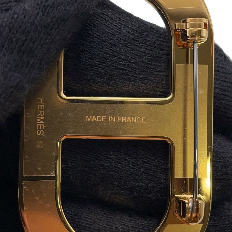 エルメス ブローチ シェーヌダンクル エタン/シルバー金具 エプソン HERMES アクセサリー
