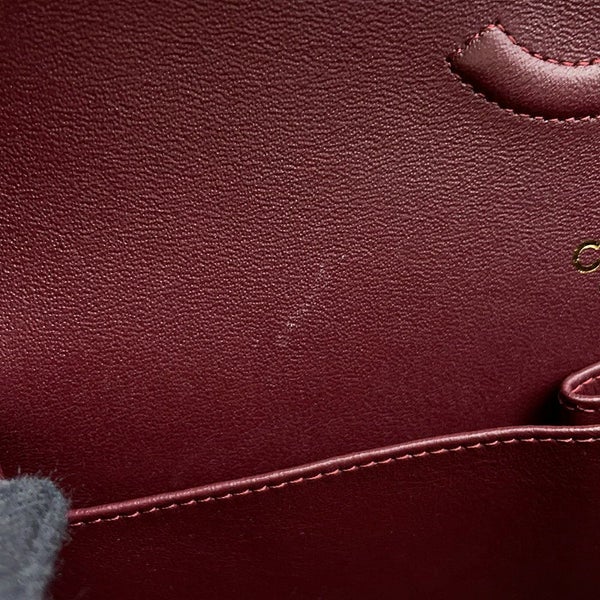 シャネル チェーンショルダーバッグ シェブロン Vステッチ ココマーク ラムスキン A01112 CHANEL ダブルチェーン 黒