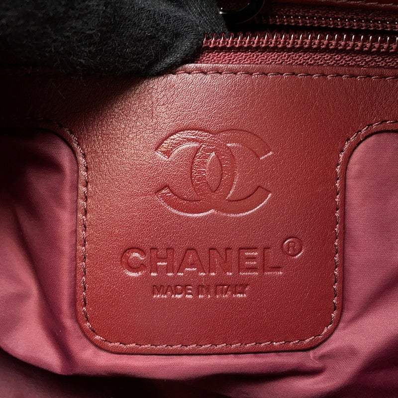 シャネル トートバッグ コココクーン ココマーク マトラッセ スモール PM ナイロン A48610 CHANEL 黒