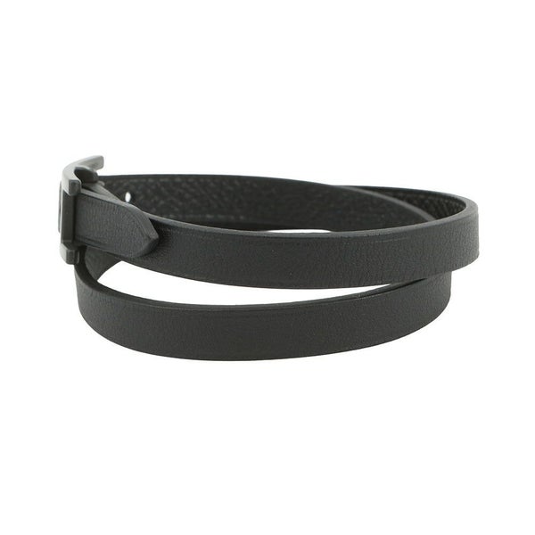 エルメス ブレスレット ビーアピ ドゥブルトゥール ブラック/ブラック金具 スイフト/エプソン サイズT4 黒