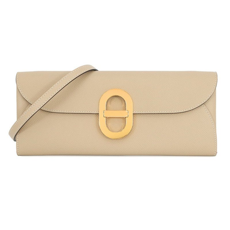 エルメス 長財布 シェーヌダンクル トゥーゴー トレンチ/ゴールド金具 エプソン K刻印 財布