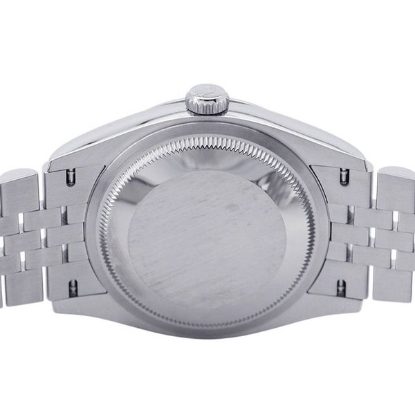 ロレックス デイトジャスト36 SS/K18WG ランダムシリアル ルーレット 126234 ROLEX 腕時計 スレート文字盤