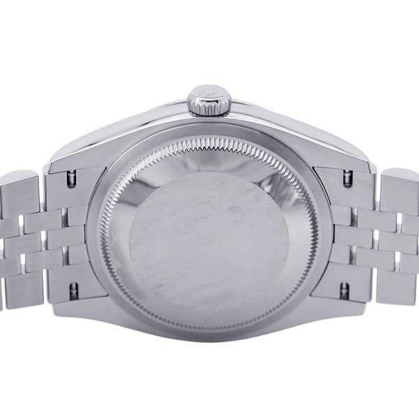 ロレックス デイトジャスト36 SS/K18WG ランダムシリアル ルーレット 126234 ROLEX 腕時計 スレート文字盤