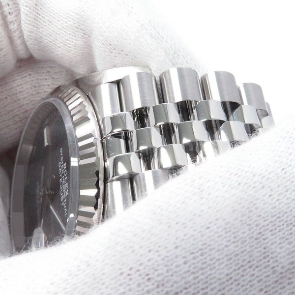 ロレックス デイトジャスト36 SS/K18WG ランダムシリアル ルーレット 126234 ROLEX 腕時計 スレート文字盤
