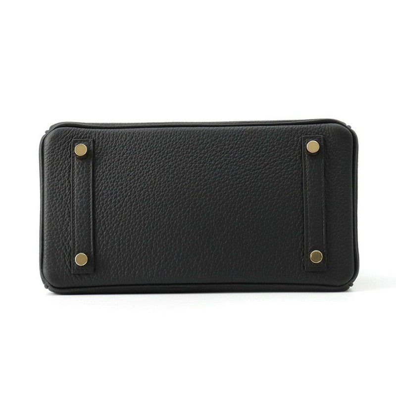 エルメス バーキン25 ヴェルソ ブラック/ツンドラ/ゴールド金具 トゴ W刻印 HERMES Birkin ハンドバッグ 黒