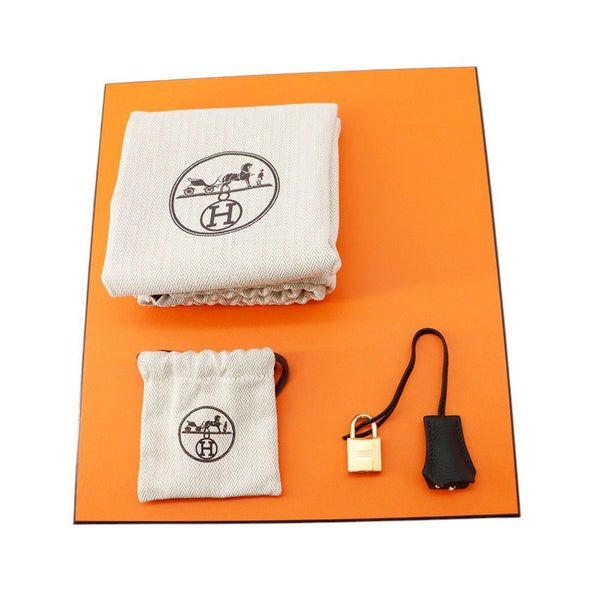 エルメス バーキン25 ヴェルソ ブラック/ツンドラ/ゴールド金具 トゴ W刻印 HERMES Birkin ハンドバッグ 黒