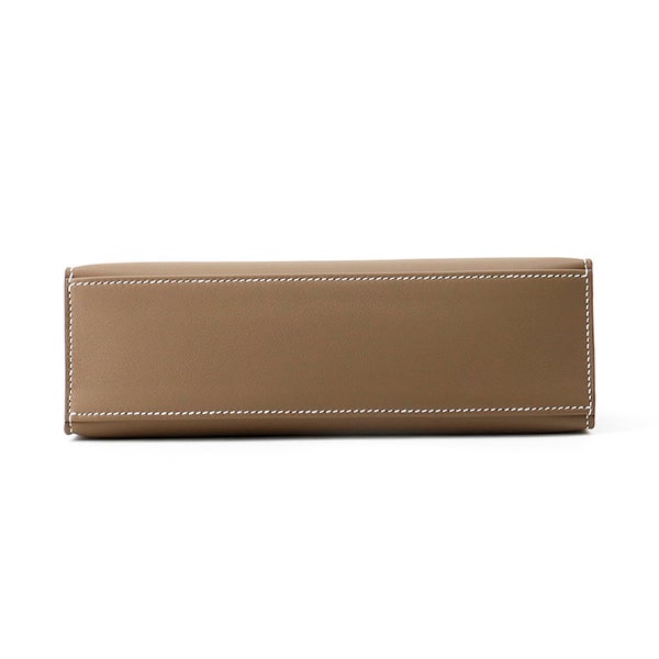 エルメス ハンドバッグ ポシェットケリー エトゥープ/ゴールド金具 スイフト K刻印