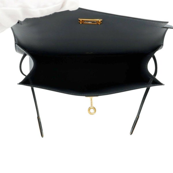 エルメス ハンドバッグ ポシェットケリー グリミスティ/ゴールド金具 スイフト K刻印