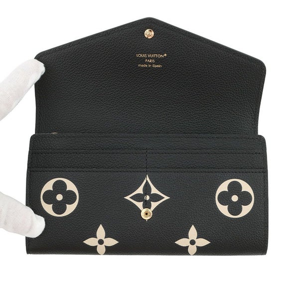 ルイヴィトン 長財布 モノグラム・アンプラント ポルトフォイユ・サラ M80496 LOUIS VUITTON ヴィトン 財布 ブラック 黒