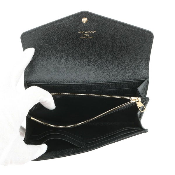 ルイヴィトン 長財布 モノグラム・アンプラント ポルトフォイユ・サラ M80496 LOUIS VUITTON ヴィトン 財布 ブラック 黒