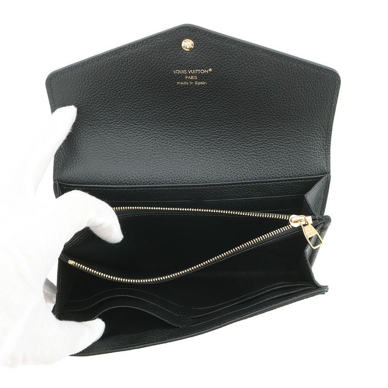 ルイヴィトン 長財布 モノグラム・アンプラント ポルトフォイユ・サラ M80496 LOUIS VUITTON ヴィトン 財布 ブラック 黒