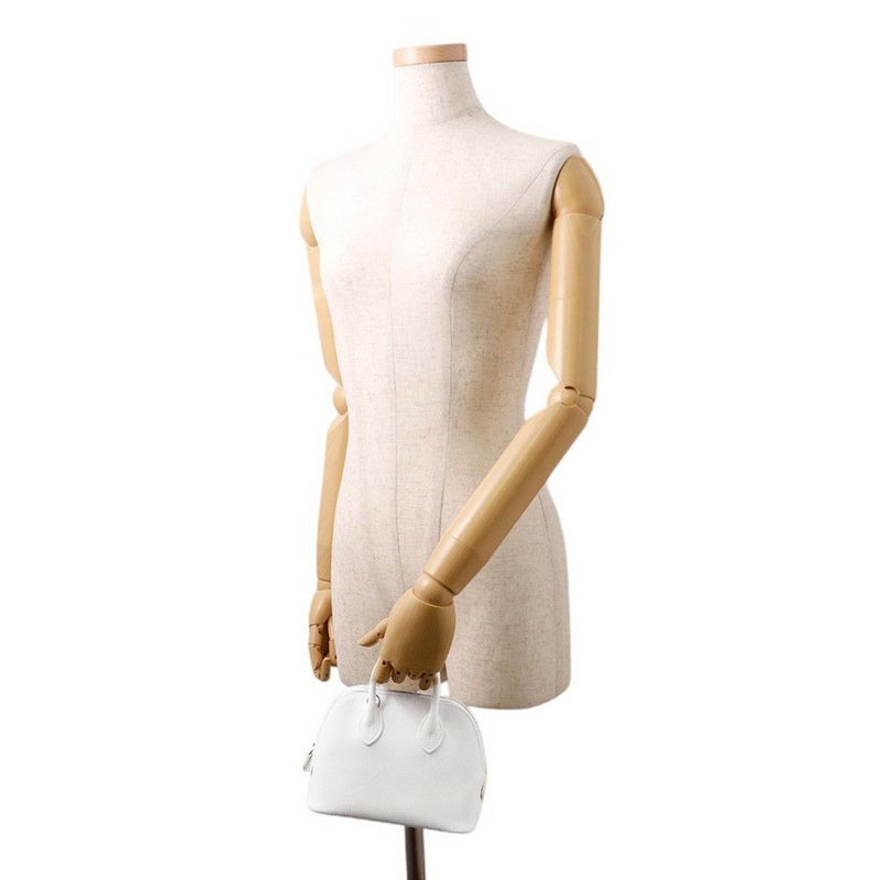 エルメス ボリード1923 ミニ ニューホワイト/ゴールド金具 エバーカラー K刻印 ２wayショルダー 白