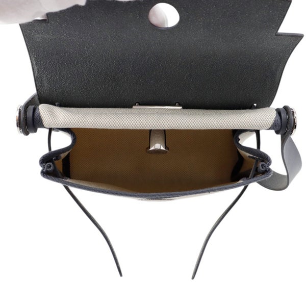 エルメス ショルダーバッグ エールバッグジップ ミニ アルドワーズ/エクリュ/シルバー金具 トワルミリタリー/ヴァッシュハンター K刻印