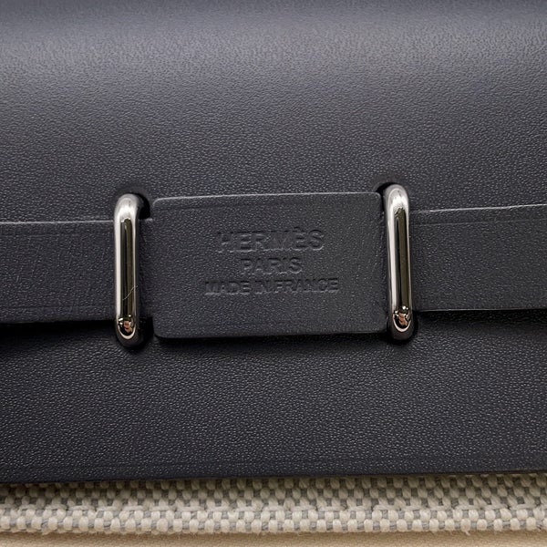 エルメス ショルダーバッグ エールバッグジップ ミニ アルドワーズ/エクリュ/シルバー金具 トワルミリタリー/ヴァッシュハンター K刻印