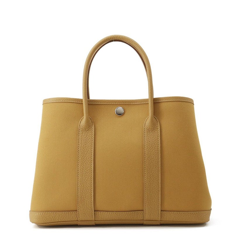 エルメス トートバッグ ガーデンパーティTPM セサミ/シルバー金具 トワルオフィシエ/ネゴンダ K刻印