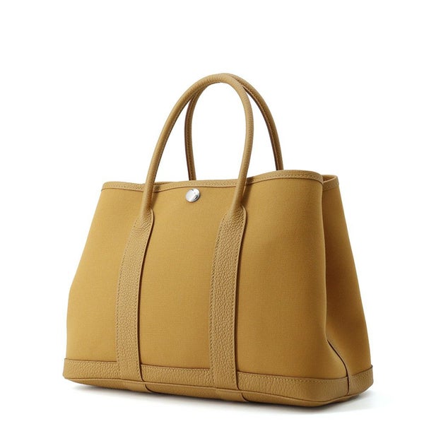 エルメス トートバッグ ガーデンパーティTPM セサミ/シルバー金具 トワルオフィシエ/ネゴンダ K刻印