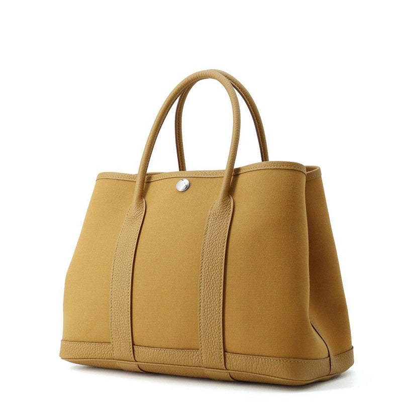 エルメス トートバッグ ガーデンパーティTPM セサミ/シルバー金具 トワルオフィシエ/ネゴンダ K刻印