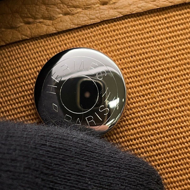 エルメス トートバッグ ガーデンパーティTPM セサミ/シルバー金具 トワルオフィシエ/ネゴンダ K刻印