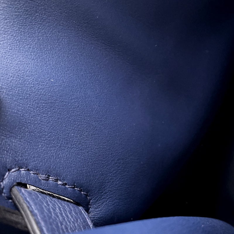 エルメス ボディバッグ ケリー アッカドPM ブルーネイビー/シルバー金具 トゴ B刻印 メンズ