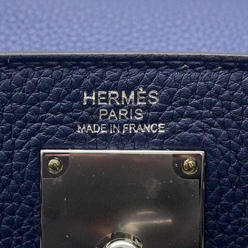 エルメス ボディバッグ ケリー アッカドPM ブルーネイビー/シルバー金具 トゴ B刻印 メンズ