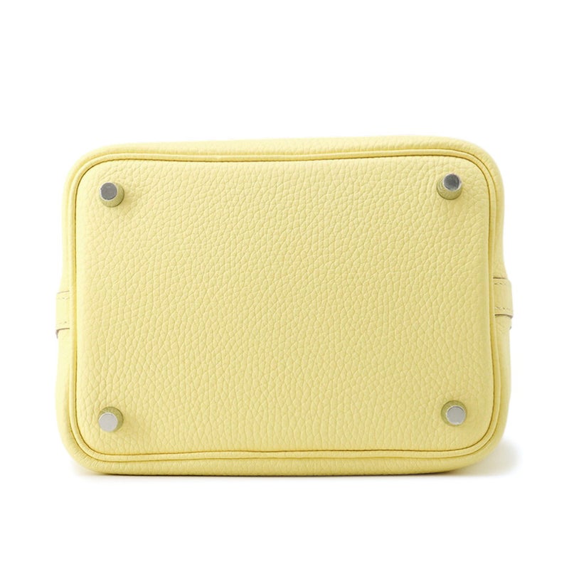エルメス ハンドバッグ ピコタンロックPM エクラ リモンチェッロ/オレンジミニアン/シルバー金具 トリヨンクレマンス/スイフト B刻印