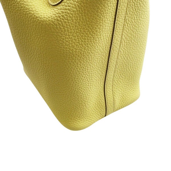 エルメス ハンドバッグ ピコタンロックPM エクラ リモンチェッロ/オレンジミニアン/シルバー金具 トリヨンクレマンス/スイフト B刻印