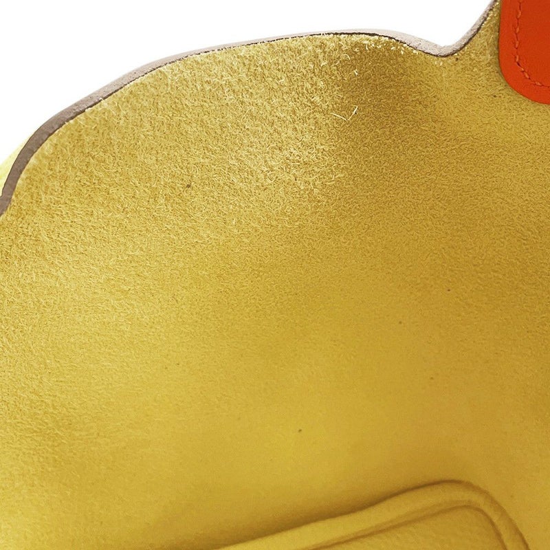 エルメス ハンドバッグ ピコタンロックPM エクラ リモンチェッロ/オレンジミニアン/シルバー金具 トリヨンクレマンス/スイフト B刻印