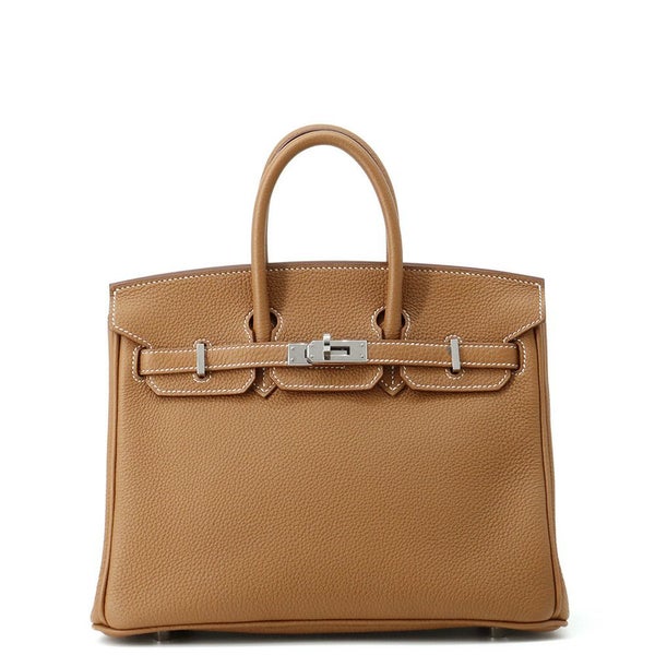 エルメス バーキン25 ゴールド/シルバー金具 トゴ Z刻印 HERMES Birkin ハンドバッグ