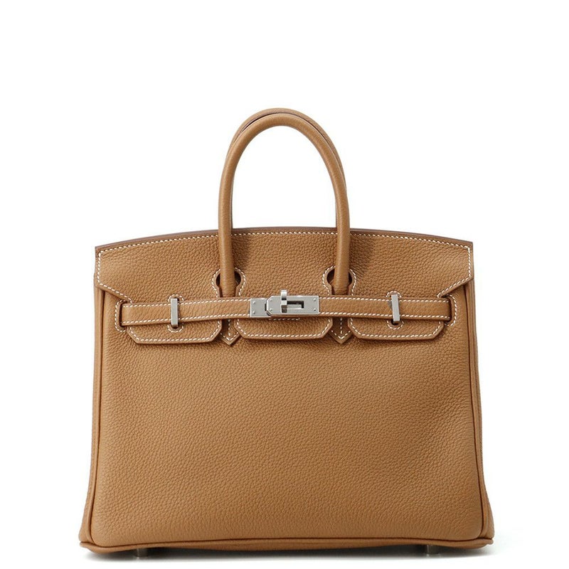 エルメス バーキン25 ゴールド/シルバー金具 トゴ Z刻印 HERMES Birkin ハンドバッグ
