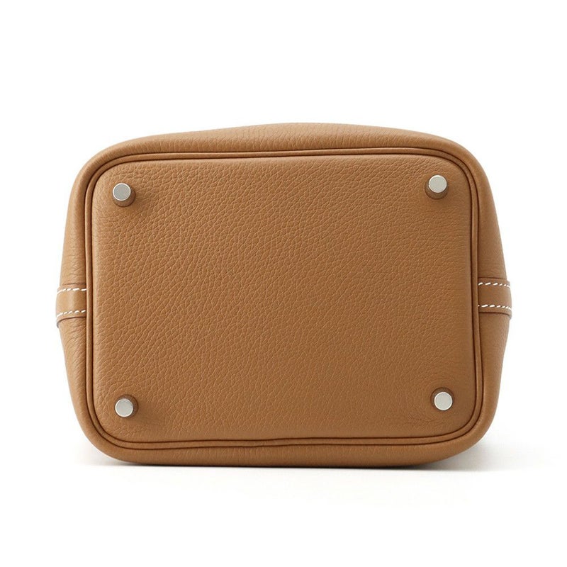 エルメス ハンドバッグ ピコタンロックPM ゴールド/シルバー金具 トリヨンクレマンス K刻印